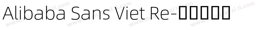 Alibaba Sans Viet Re字体转换